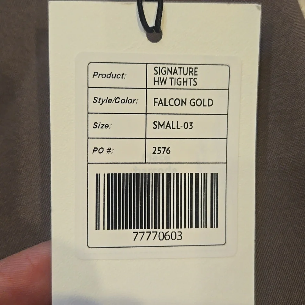 New Stronger Label "The Signature One" Falcon Gold Leggings - Picture 7 of 12
